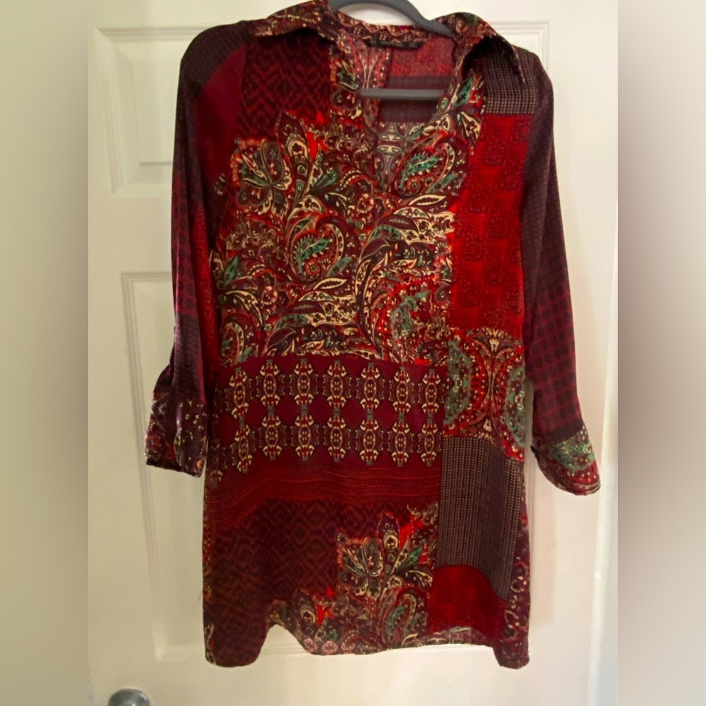 Zara mini patterned dress (S)